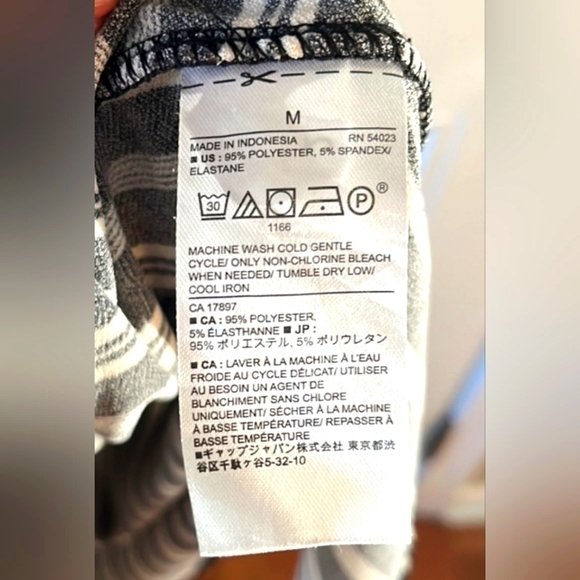 Banana Republic Black and White Striped Asymmetric Dress Medium - Picture 14 of 15